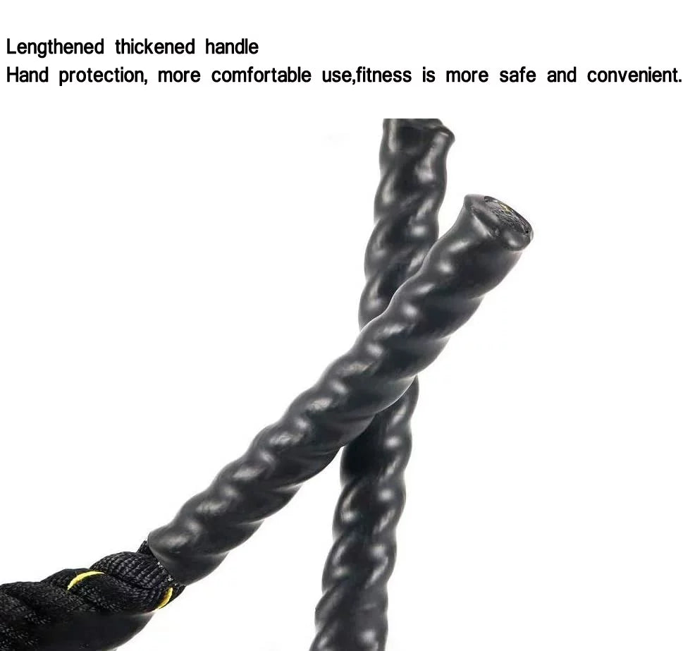 Skipping Mens/Womens Power Rope Body Total Battle Heavy NK Length, for Building Workout Rope Muscle 49.2ft Strength Improve Jump Ropes Workouts