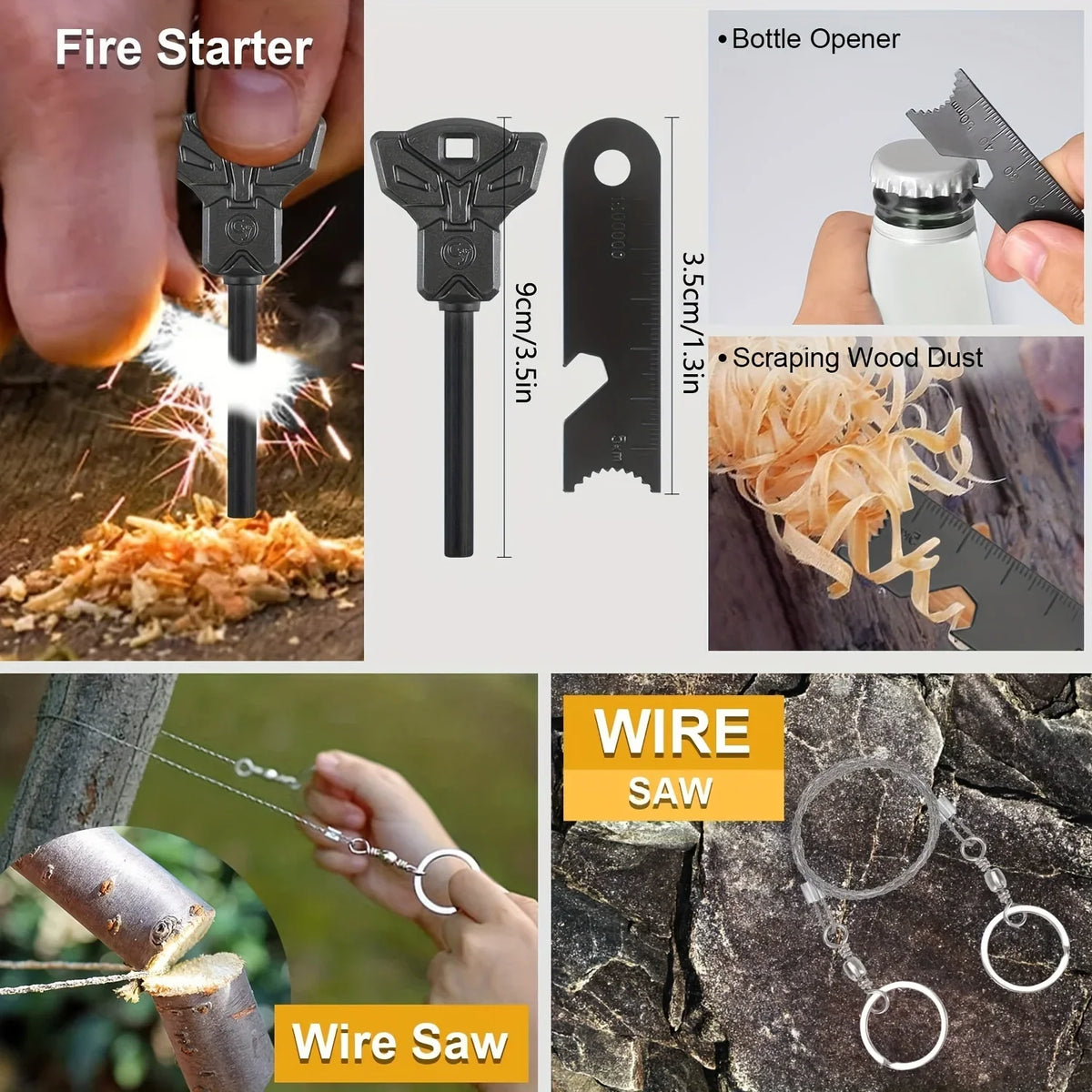 Kits, Camping, Fishing 1 For Father's Dad Husband Survival Gift, Hunting Men For Birthday Emergency Outdoor Equipment Gift 20 Survival In