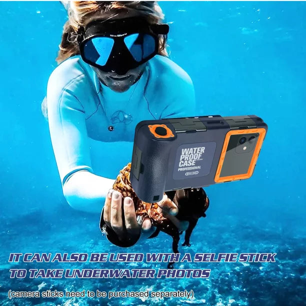 Phones Diving Professional Photo Waterproof [15m/50ft] Surfing Snorkeling Xiaomi Black 3 to Protective Underwater LCD Video Up Inch for Case all Lanyard Swimming Shark UrbanX Housing And 6.9 with
