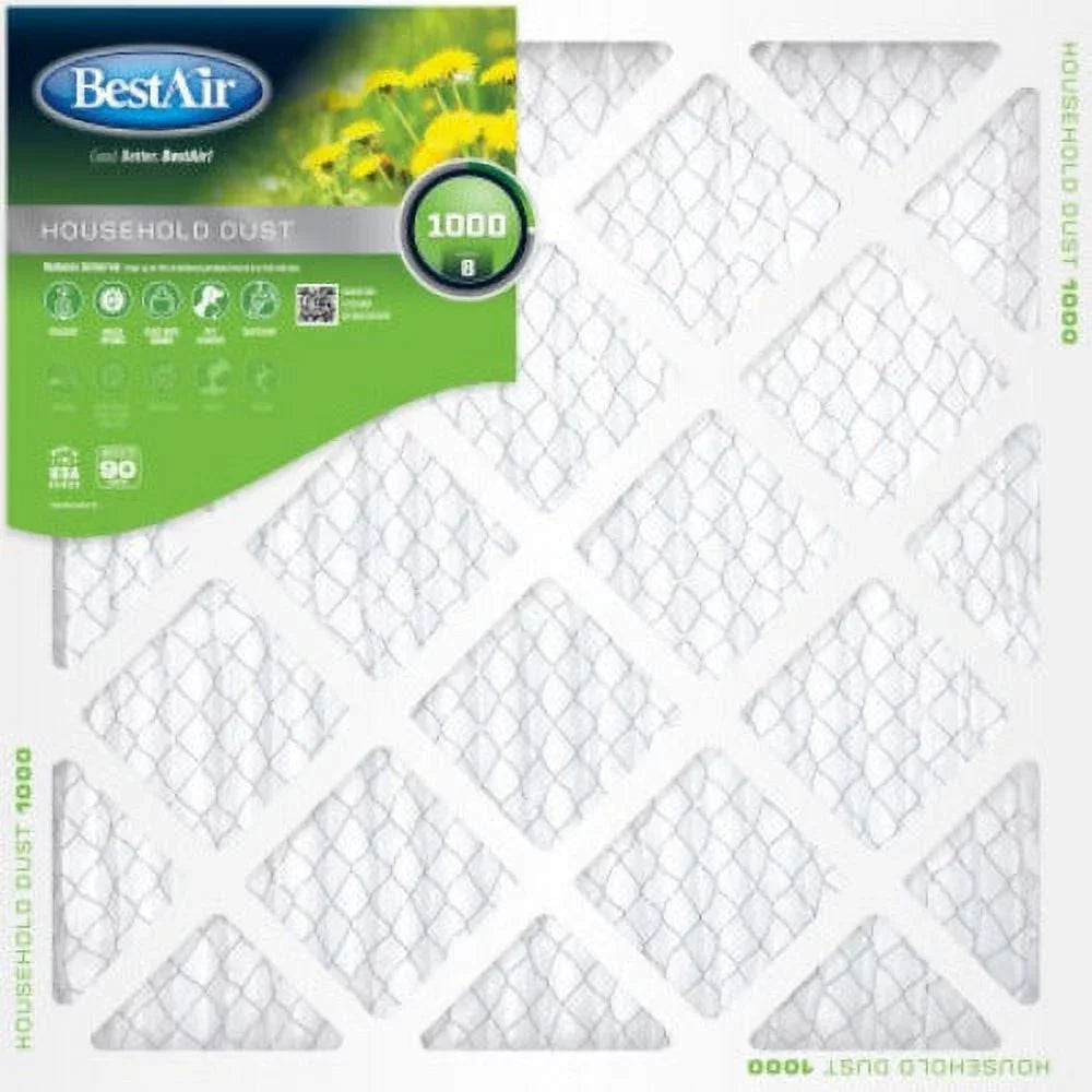 Best Air 12 x - of 90 B1-1825-8-12 25" Furnace Air Quantity Filter Days 1" 18" x Pleated