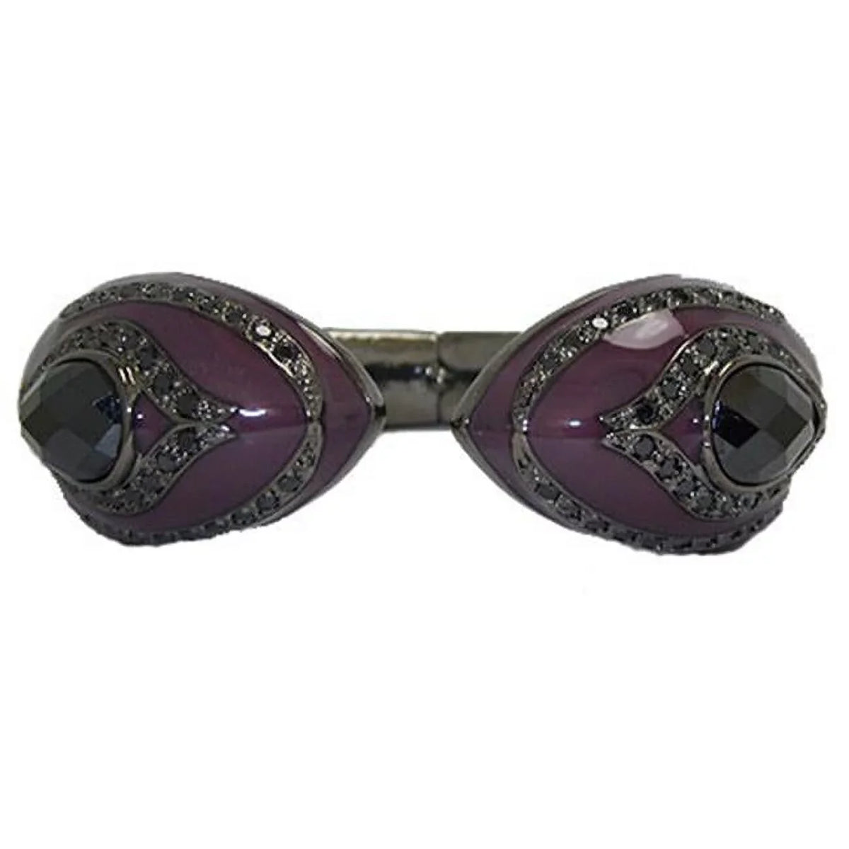 Bracelet hinged Designer - Bangle Crystal Accented Jewelry