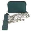 Burberry Pre-Owned leather green metal BURBERRY case coin (Good) men's /