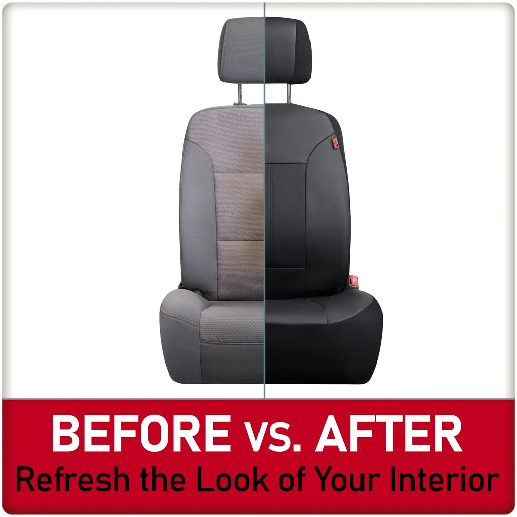 43645WDI 3-Piece Black Covers, Car Dickies Petersen Seat Leather Vegan Genuine