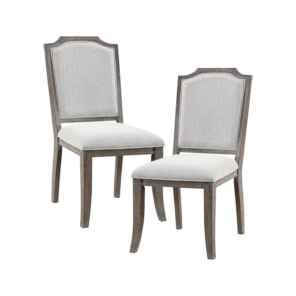 2) Brown Chair Upholstery Side Lexicon Garner Wood (Set Gray Room of Dining in