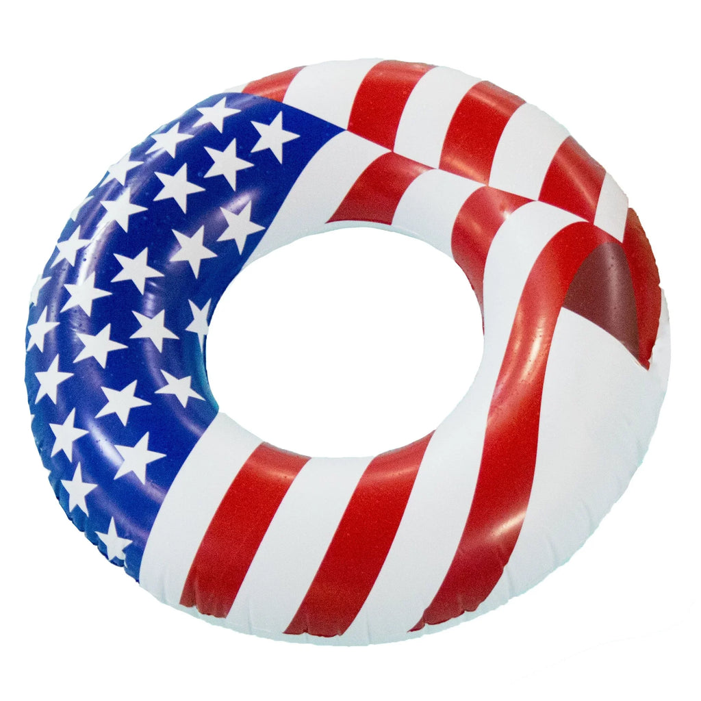 (12 36 Pack) Float Tube Inflatable Swimming Flag Inch American Swimline Pool
