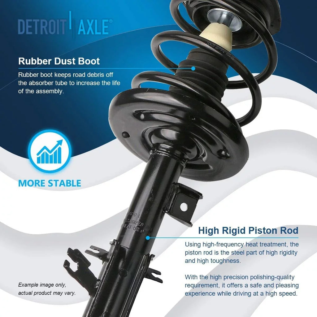 Absorbers Quick - 2007-2013 Detroit Ready 2 2 for Shock Replacement Shock Spring Complete Struts w/Coil Struts Axle Install Assembly Struts Rear Nissan Absorbers Altima 2010 2011 Front 2008 2009