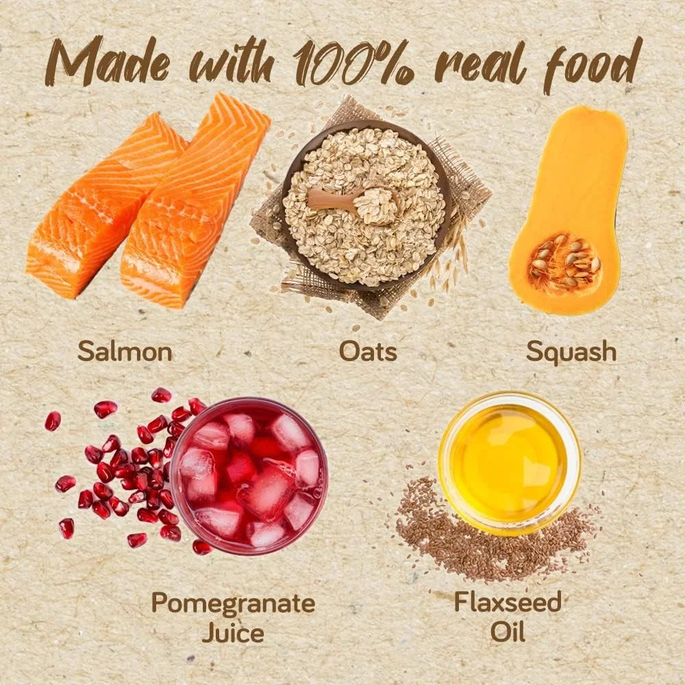 9.4 12) Meals Pouch Fed Food Blends - for - of Squash People Oz - Real & Salmon, (Pack Oats Tube