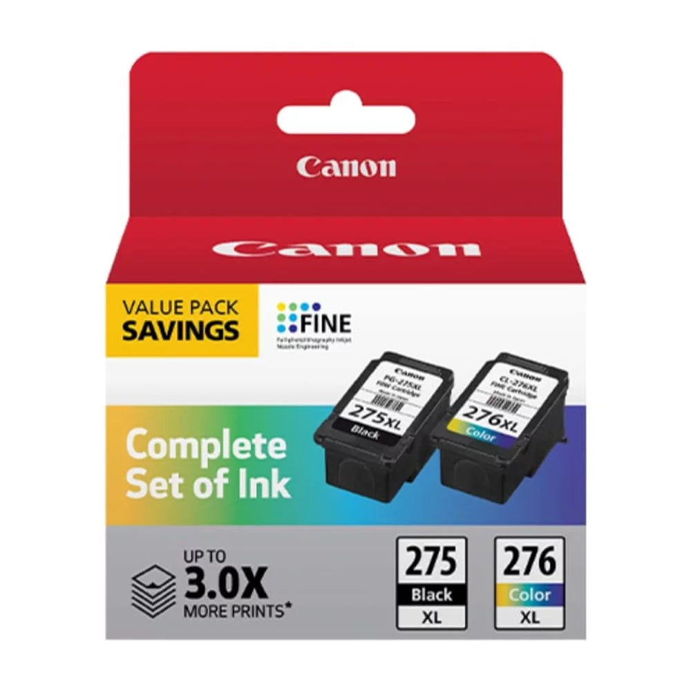 Cartridge PG-275 Ink Pack, XL XL/CL-276 Value Black/Tri-Color, Canon 4981C008 High-Yield