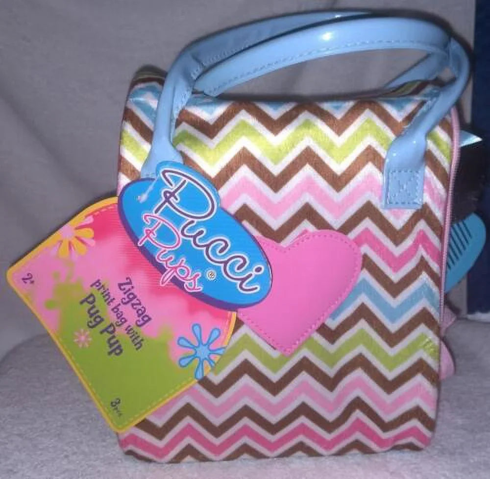 PUG Pup Pups Zigzag Print with Bag Pucci