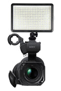 Multi-LED Dimmable Life Adapter Includes Video Light Head) FDR-AX53 Multi-Interface Professional Long Sony (Swivel