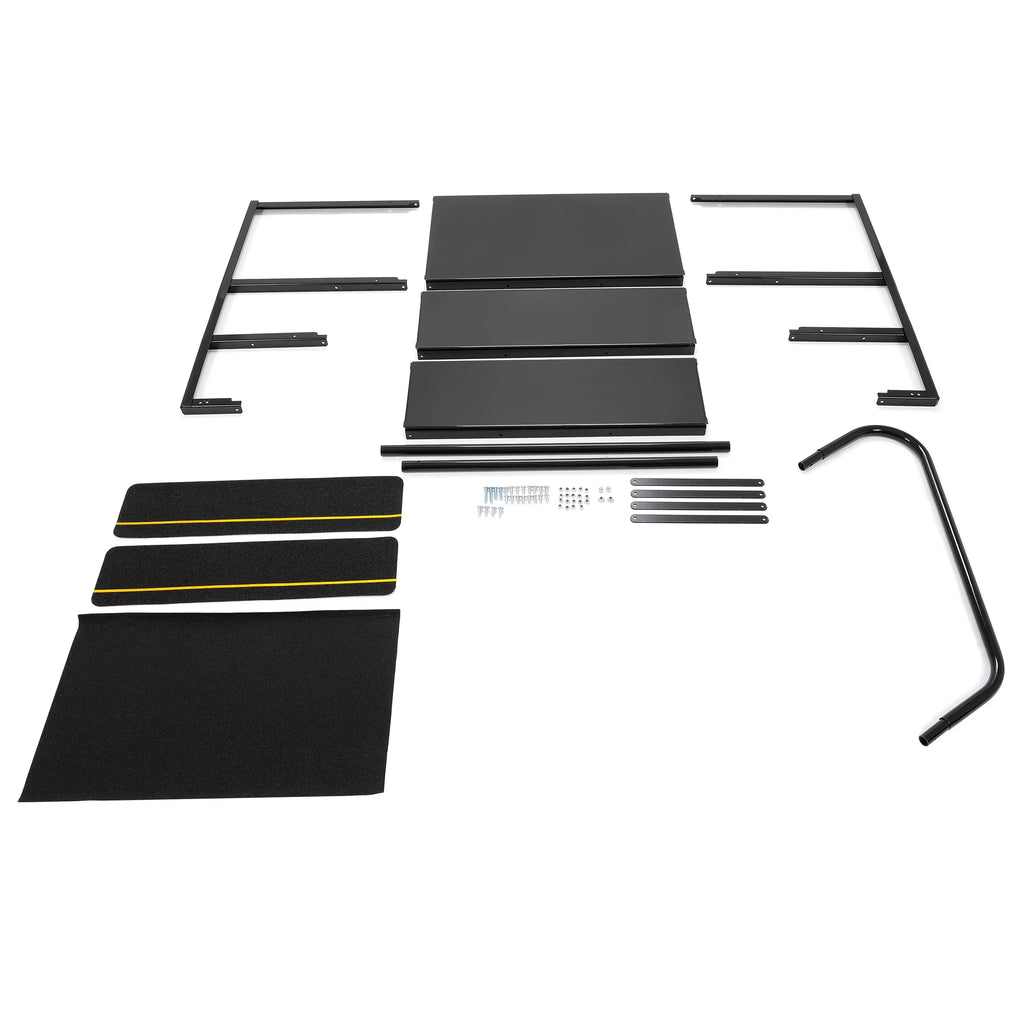 Steel Rail Steps Trailer Hand-railing HECASA Side RV Armrest W/ Stairs 3 Travel Load Hand Trailer for Universal Camper