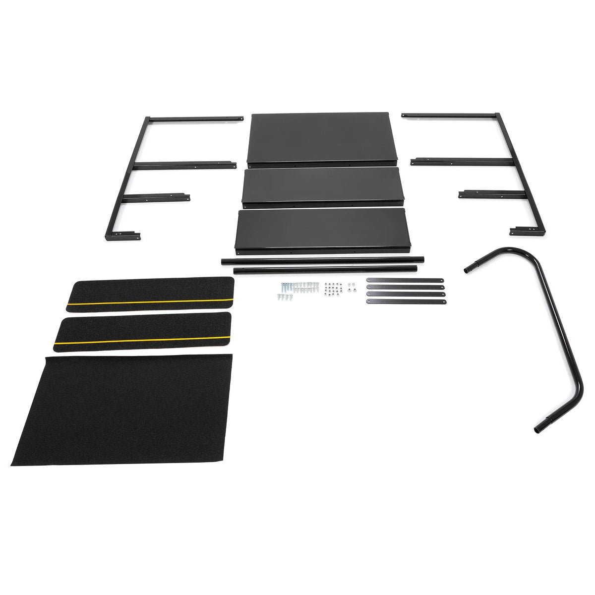 Steel Rail Steps Trailer Hand-railing HECASA Side RV Armrest W/ Stairs 3 Travel Load Hand Trailer for Universal Camper