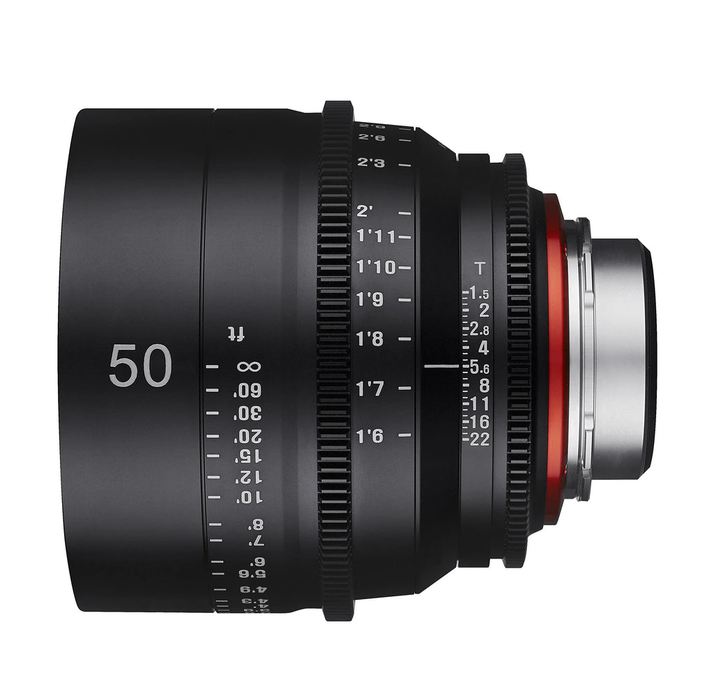 for Professional Cine EF Canon Lens XN50-C 50mm Rokinon T1.5 Xeen