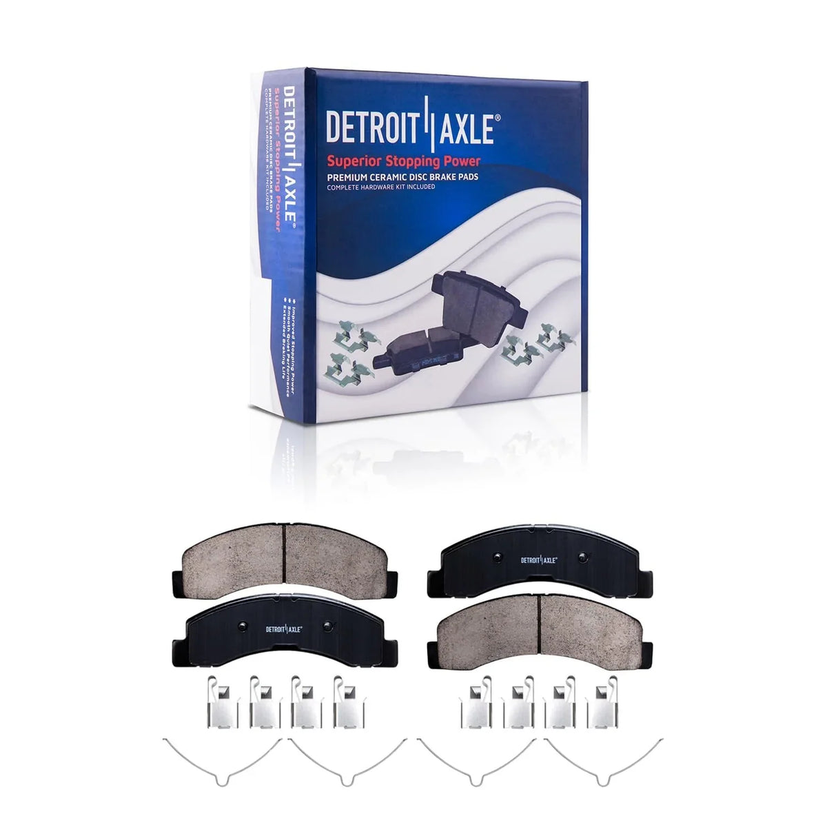 Front Slotted Drilled Detroit Axle inch 2002 Rotors for 2004 & - Brake Brake Kit Brakes Ford Replacement Duty 13.03" F-250 2000 Super 4WD 1999 : 2001 Pads Ceramic Rotors 1999-2004 F-350 2003 Excursion