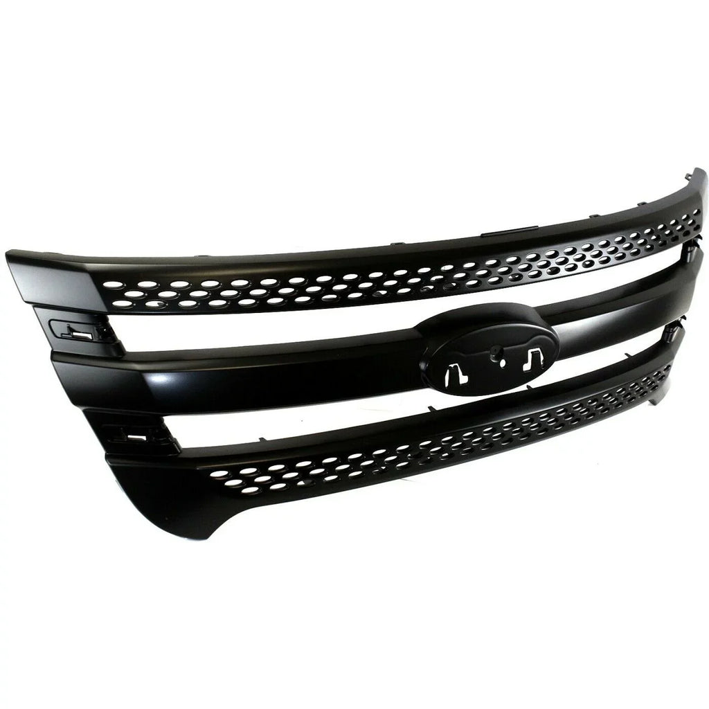 Black For 2013-2015 Police Interceptor Grille Explorer Utility Ford 2011-2015