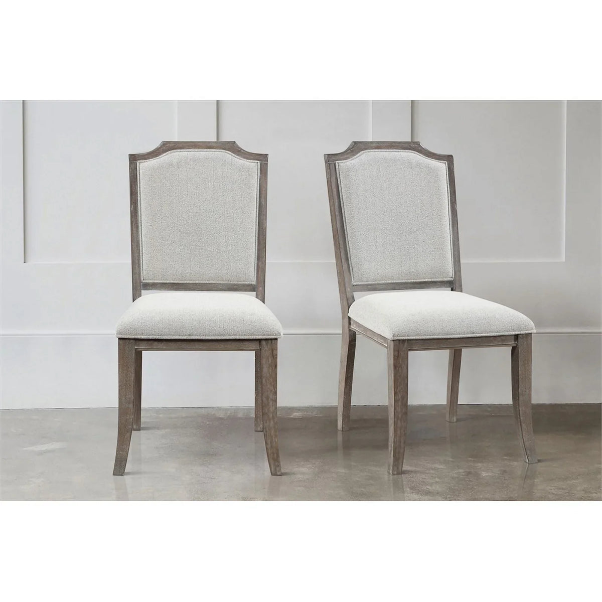 2) Brown Chair Upholstery Side Lexicon Garner Wood (Set Gray Room of Dining in