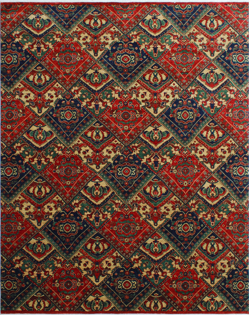 9'10" Aria Rug, x Reggie Red/Blue 7'11"