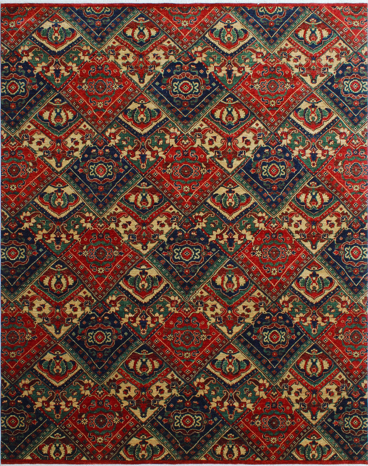 9'10" Aria Rug, x Reggie Red/Blue 7'11"