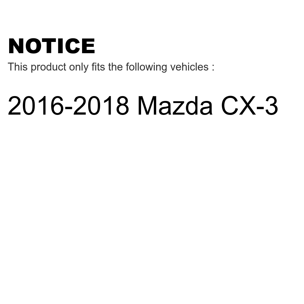 For Rear CX-3 Mazda Brake Semi-Metallic Kit Pads Front KSM-100217 2016-2018
