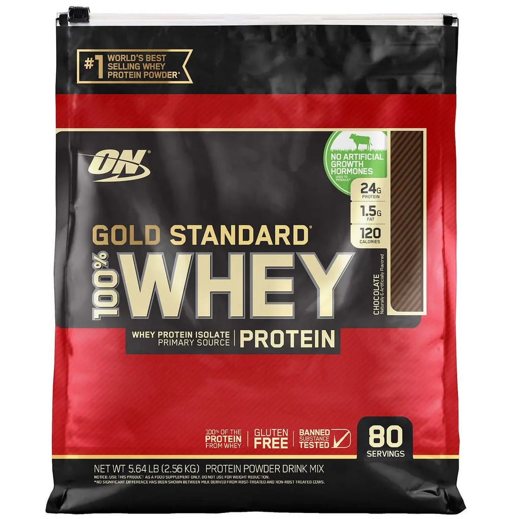 Nutrition 100 Standard, Gold Servings Chocolate 80 Optimum Whey %