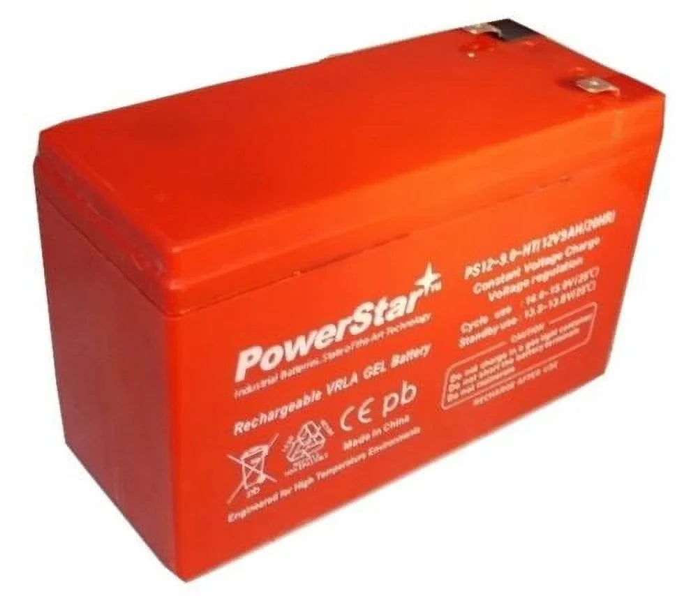 9-Amp TEMP PowerStar BATT9AH Cell Replacement Aqua-Vu Gel 12-volt Battery HIGH