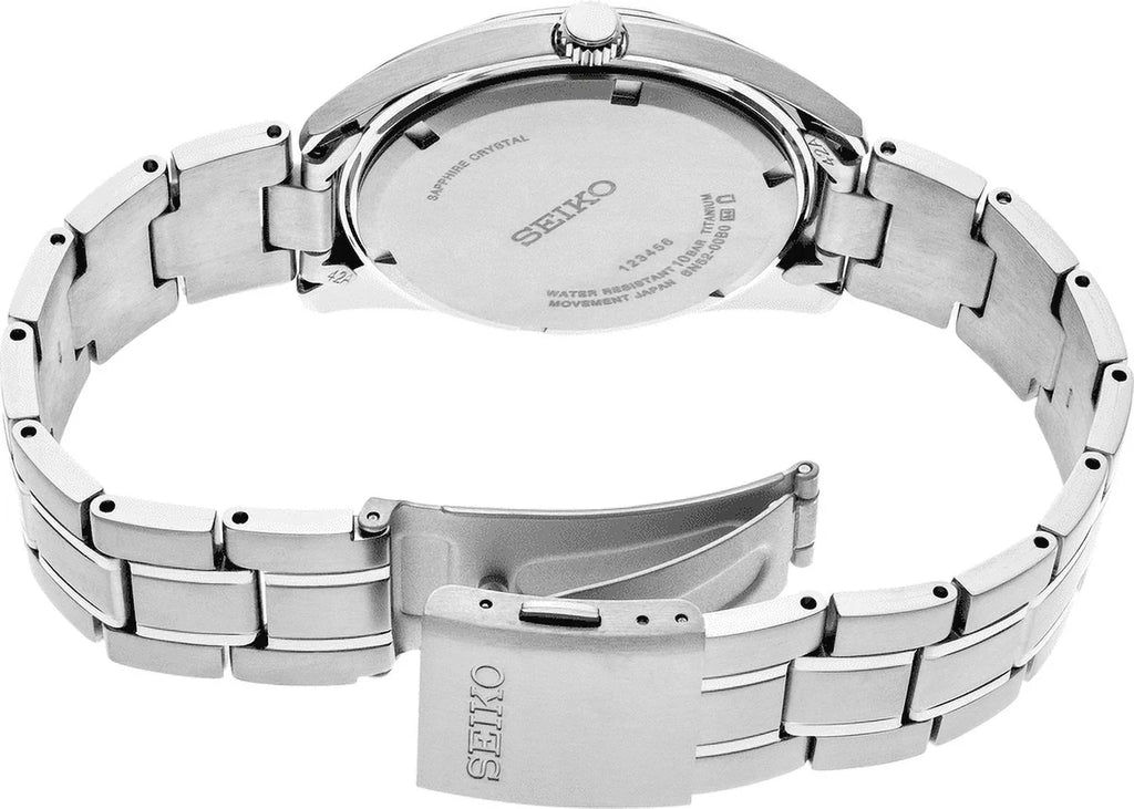 Black Quartz Dial Watch Classic SUR375 Men's Seiko