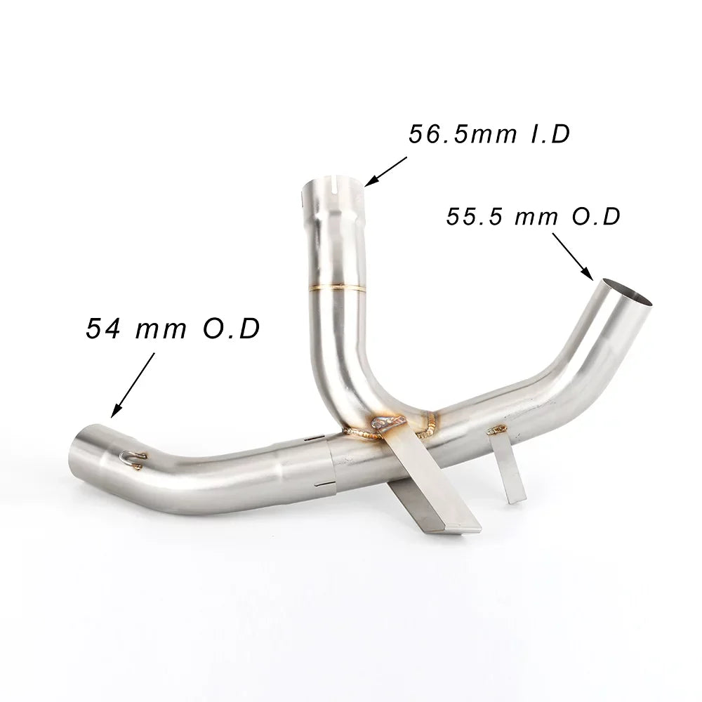 2016 2019 Pipe Ducati MTS1200 Motorcycle Multistrada Slip Exhaust 1200 Mid GFYSHIP Enduro to Link On For