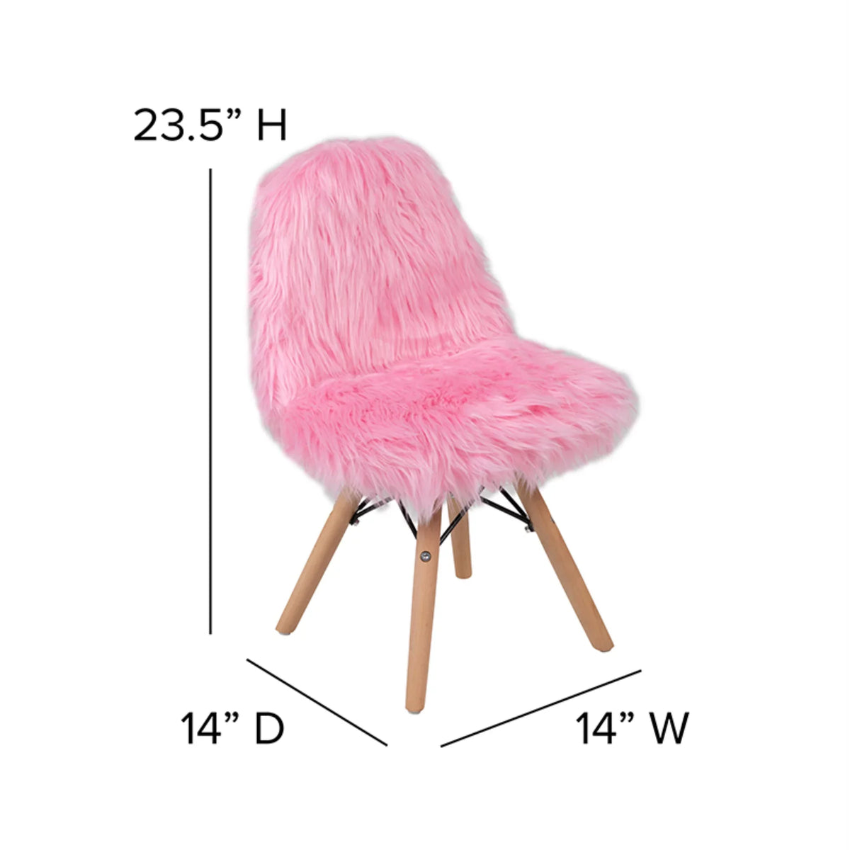Pink Chair, Flash Accent Light Furniture Cody Shaggy Kids Dog