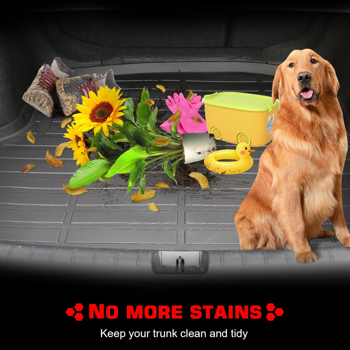 Tray TPE Weather Liner Honda Mat Plastic Trunk Motorsports Ikon Compatible Molded Black Cover 2023 Protector 3D Pad Elastomer Protection CR-V, Boot Rear Car All With Carpets Thermo