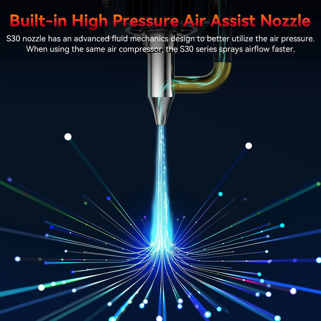 Air With With Air 5w Machine,Pump With Area Nozzle Limit 410x400mm Pump S30 Nozzle Air-assist Auto Wireless Lens With 5w Limit 5w Switchs Engraving Switchs Limit SCULPFUN-2 With Assist Switchs