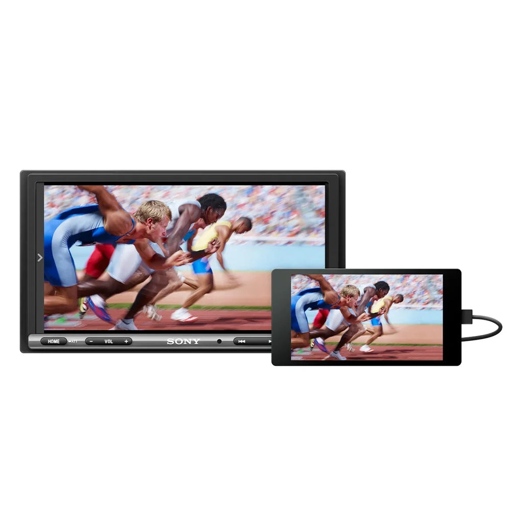 with Bluetooth Sony Media Mobile CarPlay Apple 6.95" and Android Receiver XAV-AX3200 Auto