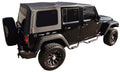 Factory RealTruck Door, Sailcloth Rampage Top Wrangler 2007-2010 Black Diamond Windows Soft W/Tint For 99935 Replacement JK by 2