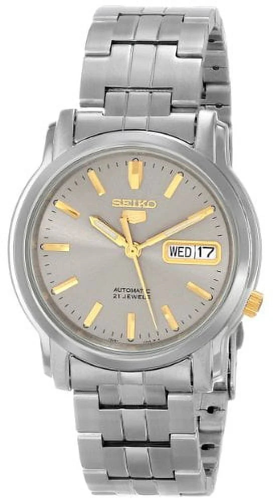 Automatic Steel 5" Grey Watch Men's SNKK67"Seiko Dial Seiko Stainless