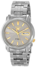 Automatic Steel 5" Grey Watch Men's SNKK67"Seiko Dial Seiko Stainless
