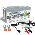 10-Year Charger battery Boat. Grade included Cycle Batteries 29.2V Deep Lifetime, 24V Solar, BMS, Battery Trolling 100A Rechargeable, A with Marine, Lithium 4000+ LiFePO4 Cells, Motor, 8A for 100Ah
