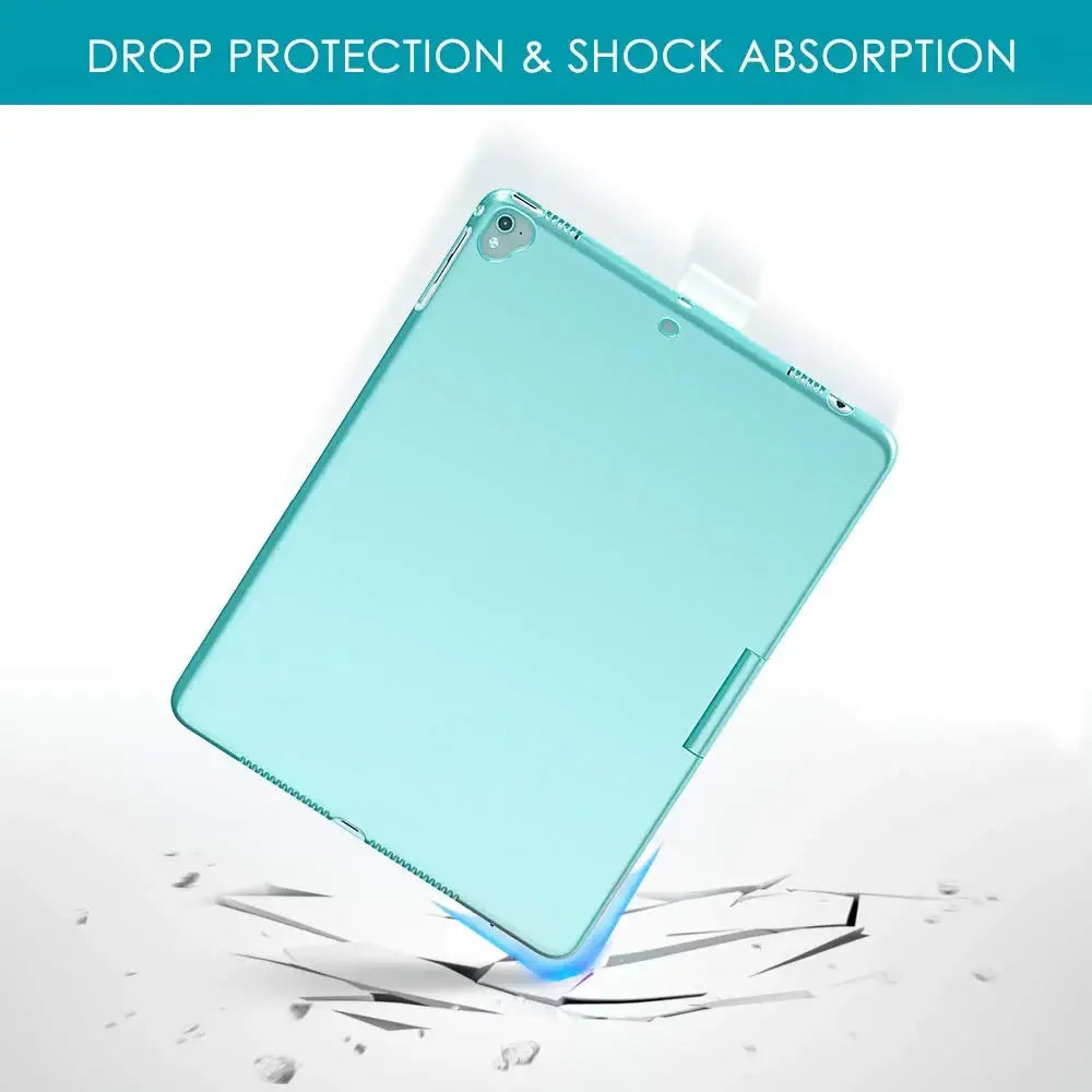 for Keyboard iPad (2020), iPad Gen, Generation with Holder 8th (Seafoam) Typecase Pencil 7th (2021), Wireless 3, Trackpad Generation with Slim 9th Pro 10.2-inch Case Protective Backlit Air 10.5, Cover
