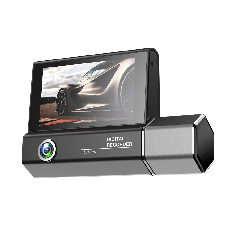 Cameras Gecheer Rearview Cam Driving Mirror Car Dash Recorder 3 Clear Recording Safety Recorder Video Car Auto 4in Car