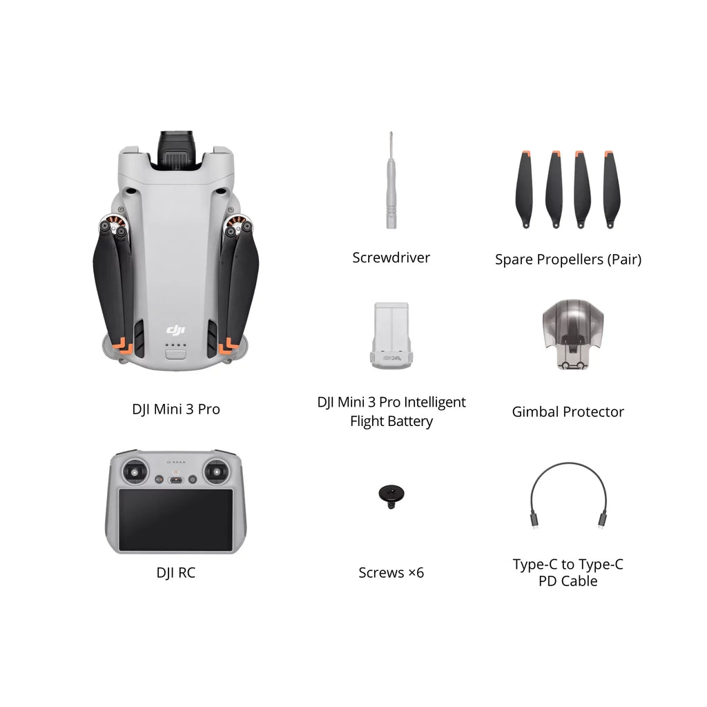 Controller 34min Sensing, + Deco Backpack + Bundle 48MP Obstacle Screen), w/ Pro Drone DJI Tri-Directional Mini Photo, 4K/60fps 3 Video, Quadcopter Smart (With Time, Camera Gear Accessories Flight RC
