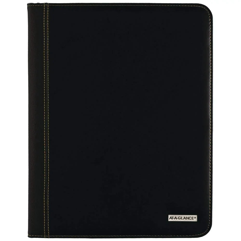 Black, 11", January 2021 January to AT-A-GLANCE® 13-Month x 2020 Padfolio, 9" Executive Monthly