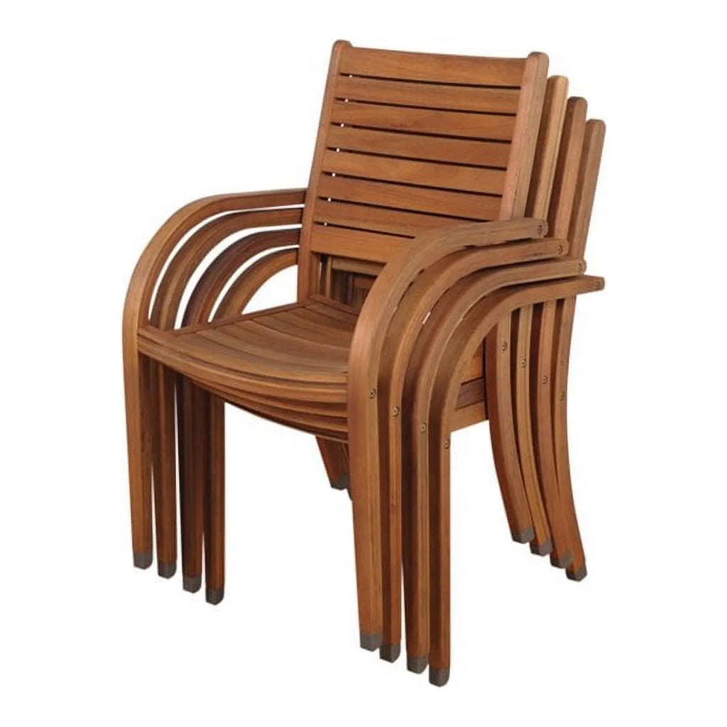 Piece International Charlotte in Dining White Patio Deluxe 5 Amazonia Set Home