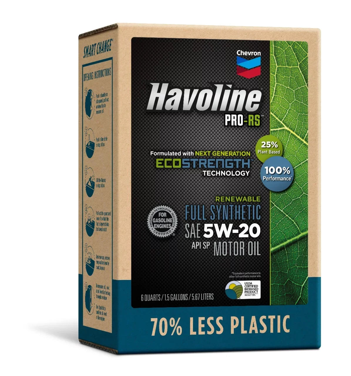 6Q Synthetic Change Oil Havoline 5W-20, Renewable Smart Motor PRO-RS Box