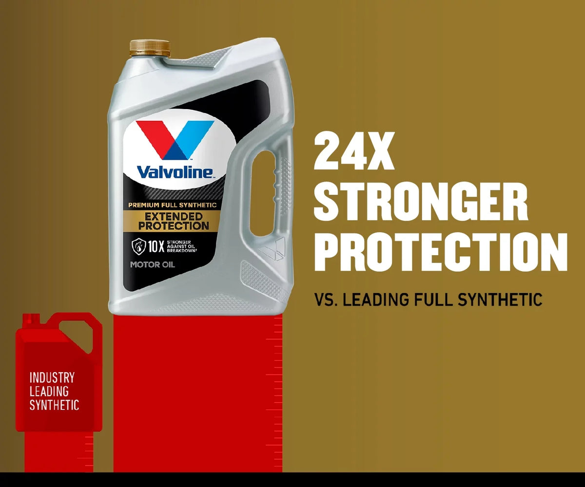 Valvoline Oil 5 Motor Premium Full QT Extended 5W-20 Synthetic Protection
