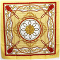 Pre-Owned muffler scarf yellow ladies silk CELINE Celine (Good)