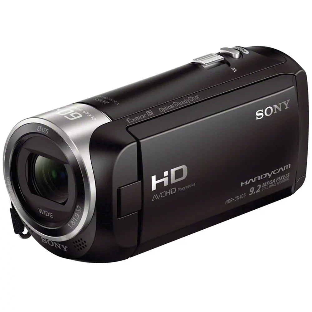 Flash 64GB Battery HDR-CX405 - + + HD Handycam Kit Extra Sony