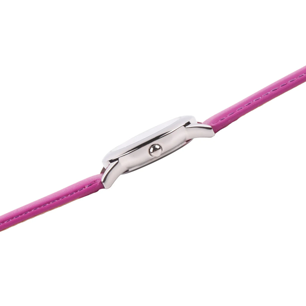 Steel Strap Princess Girls'Stainless Pink Leather Watch, Rapunzel