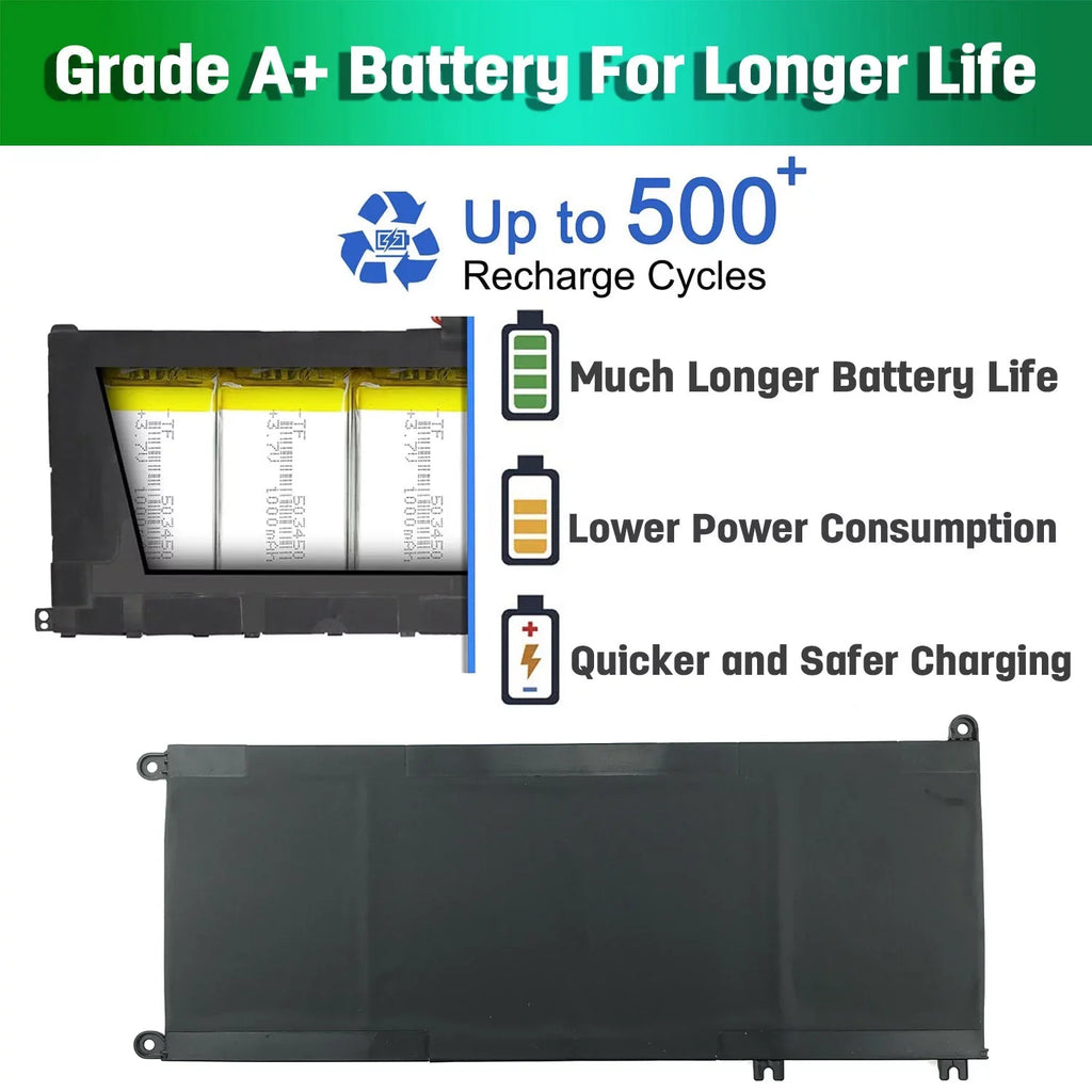 DELL 7577 56WH J9NH2 33YDH Laptop Battery 17 7778 For INSPIRON 7773