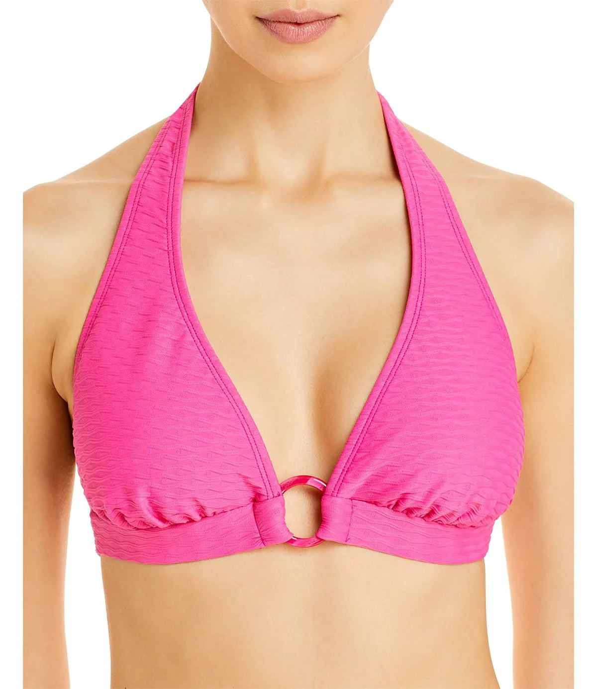 Azalea Pink, Size Shoshanna Halter Tide Bikini D Top,