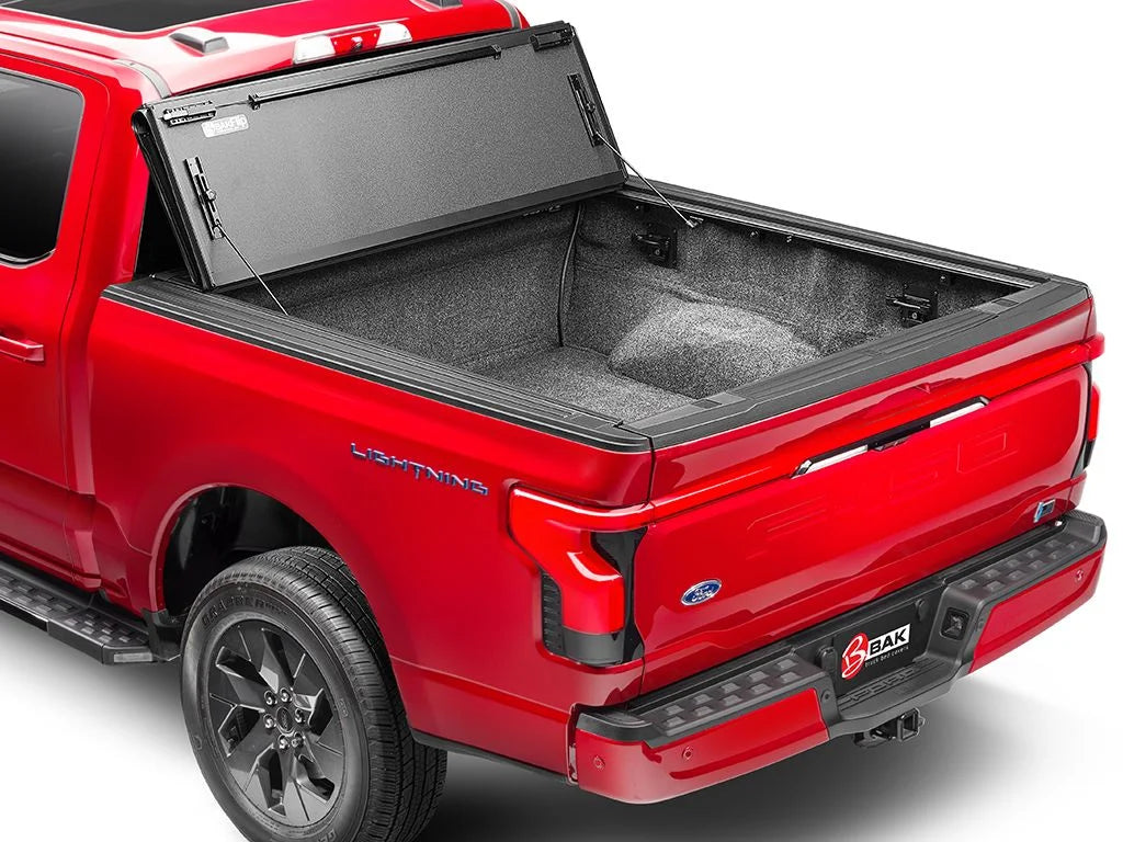 Folding by 2015 BAKFlip 7" | Cover Compatible Bed | 2020 - Ford F-150 Bed Truck with RealTruck (78.9") 448327 BAK 6' MX4 Hard Tonneau