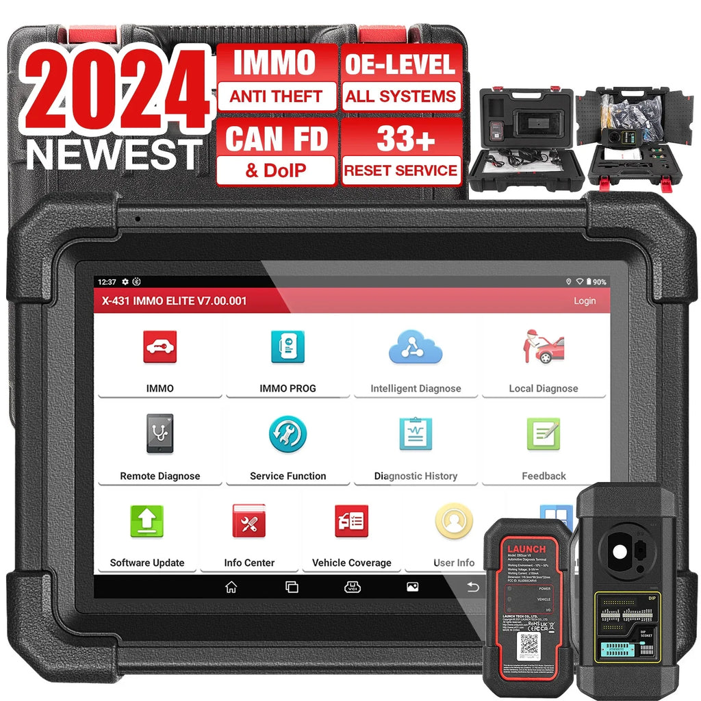 2024 Systems Diagnostic ,CANFD/DOIP,39+ IMMO Tool Key All Programmer Scan Launch XPROG-3 Car Newest ELITE X431 Services with