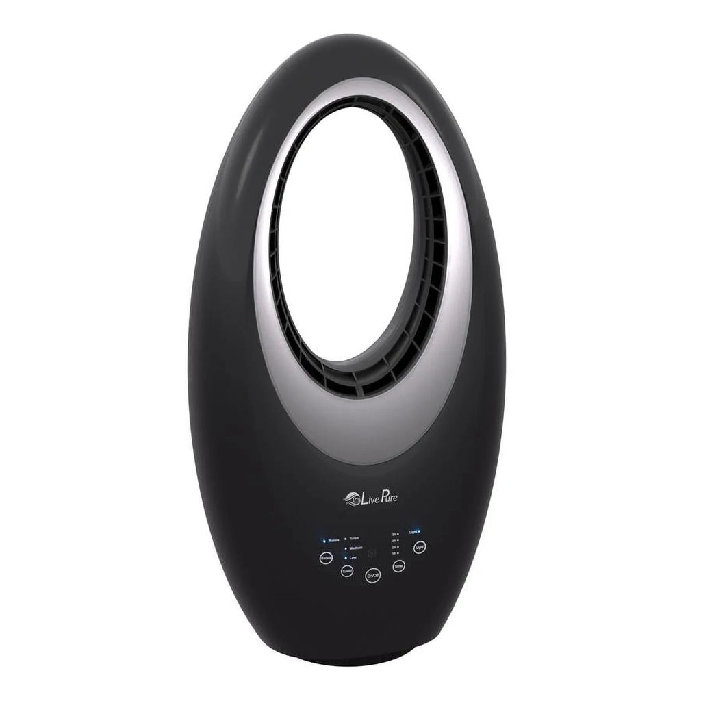 Filter, Auto-Duster with Fan Oscillating Livepure Cooling Fan, Bladeless Air Graphite Circulator-